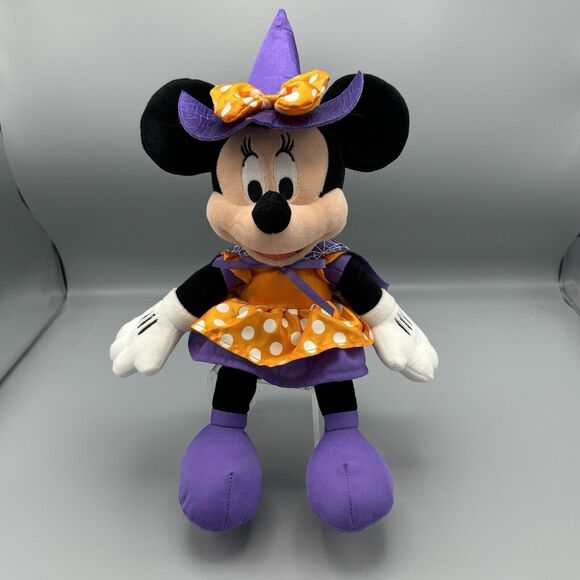 Hallmark Exclusive Minnie Mouse Disney Halloween Costume Witch Cape Plush 14" - Picture 5 of 13